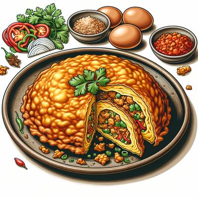 Image of Savory Stuffed Omelets Kai Yad Sai