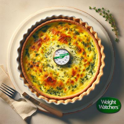 Image of Savory Two Herb Quiche Weight Watchers