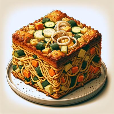 Image of Savory Vegetable and Noodle Kugel