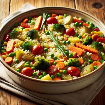 Image of Savory Vegetable Rice Casserole