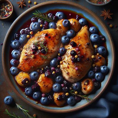 Image of Savory Wild Blueberry Chicken Breasts