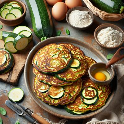 Image of Savory Zucchini Pancakes Low Carb