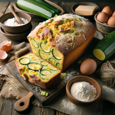 Image of Savory Zucchini Parmesan Bread