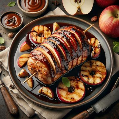 Image of Savoury Apple Stuffed Bbq Pork Sirloin