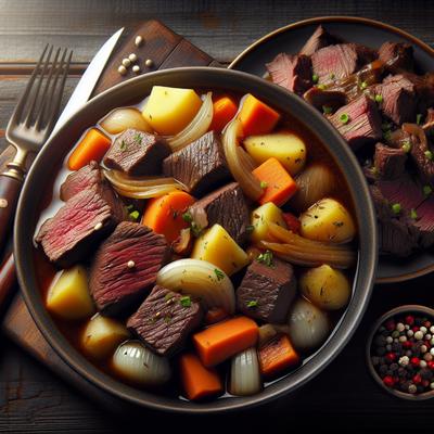 Image of Savoury Beef Stew or Buffalo Moose Venison