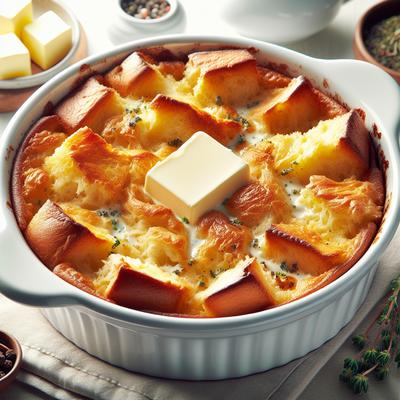 Image of Savoury Bread and Butter Pudding