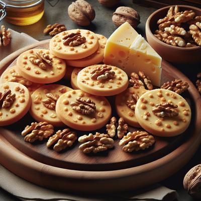 Image of Savoury Cheese Walnut Sables for Cocktails and Parties