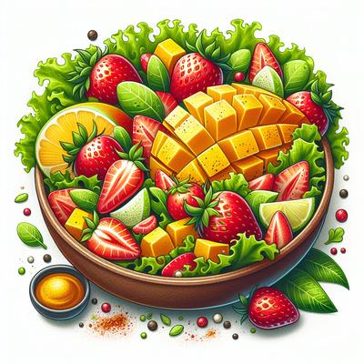 Image of Savoury Mango Strawberry Salad Australia