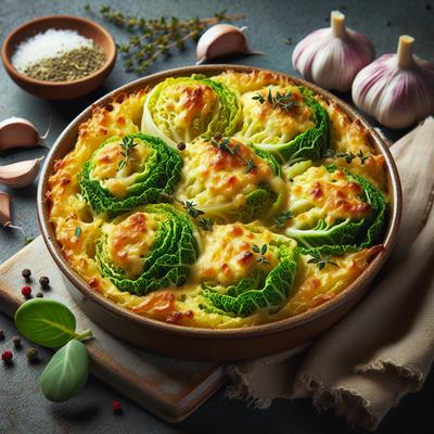Image of Savoy Cabbage Au Gratin