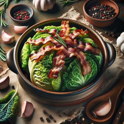 Image of Savoy Cabbage with Bacon