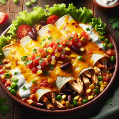 Image of Sayas Low Fat and Calorie Chicken Enchiladas