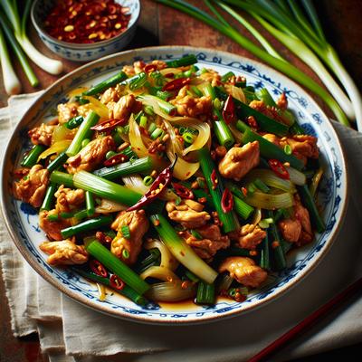 Image of Scallion and Ginger Chicken Stir Fry
