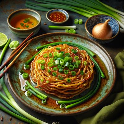 Image of Scallion Pancakes with Ginger Dipping Sauce