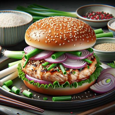 Image of Scallion Sesame Turkey Burger