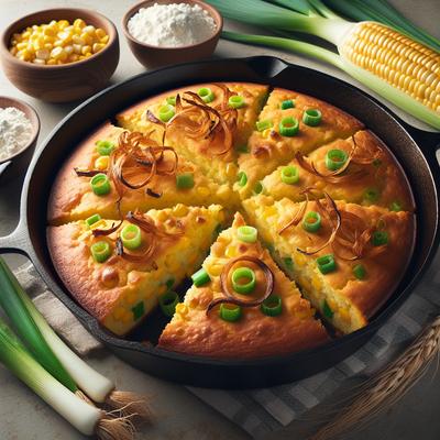 Image of Scallion Skillet Cornbread