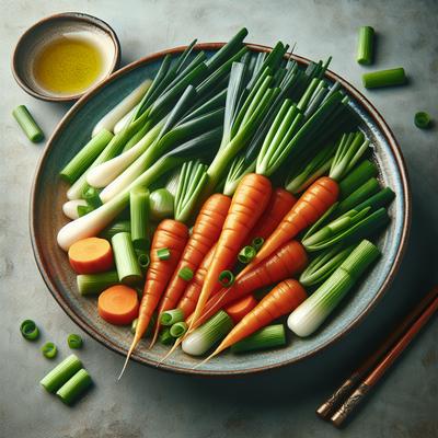Image of Scallions and Carrots