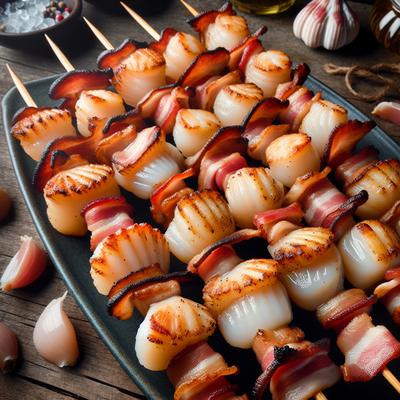 Image of Scallop and Bacon Kabobs
