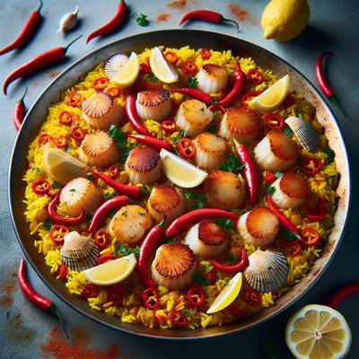 Image of Scallop and Chile Paella