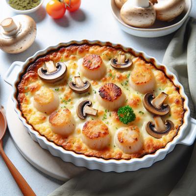 Image of Scallop and Mushroom Gratin