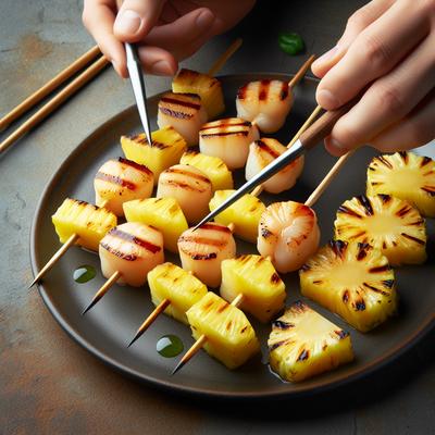 Image of Scallop and Pineapple Kabobs