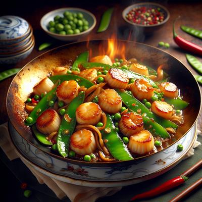 Image of Scallop and Snow Pea Stir Fry