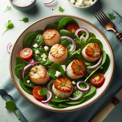 Image of Scallop and Spinach Salad