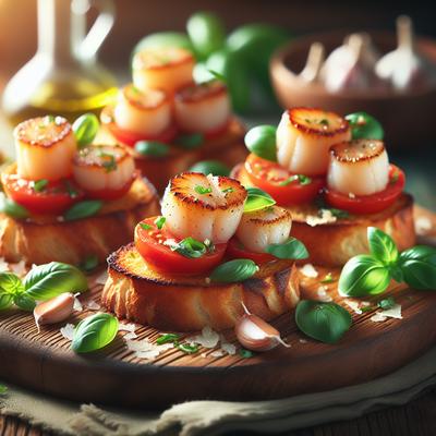 Image of Scallop Bruschetta