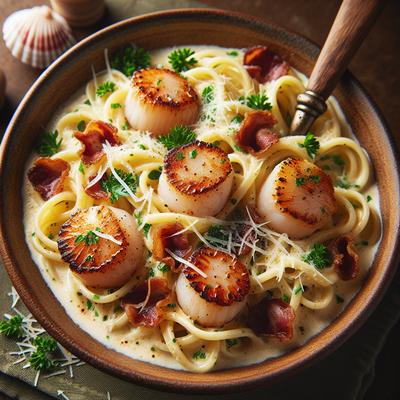 Image of Scallop Carbonara
