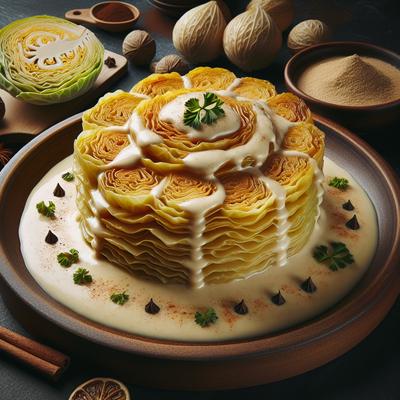 Image of Scalloped Cabbage with Nutmeg Sauce