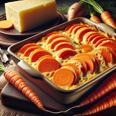 Image of Scalloped Carrots and Cheese