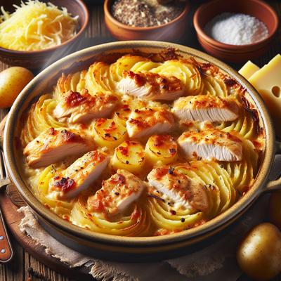 Image of Scalloped Chicken and Potatoes Elite