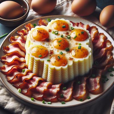 Image of Scalloped Eggs and Bacon
