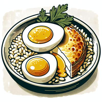 Image of Scalloped Eggs with Rice