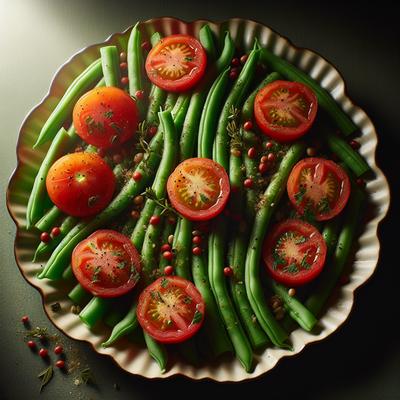 Image of Scalloped Green Beans and Tomatoes