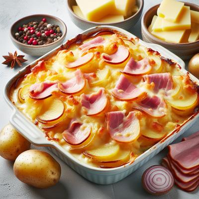 Image of Scalloped Ham and Potato Casserole