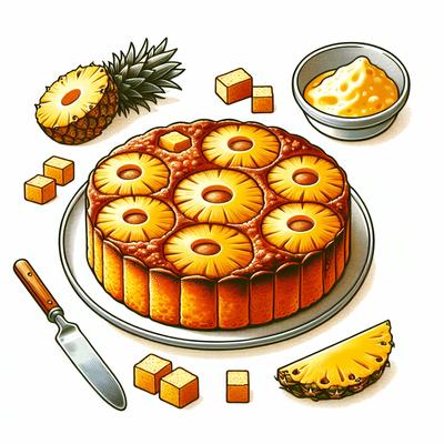 Image of Scalloped Pineapple Aka Pineapple Bread Pudding