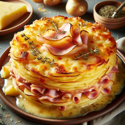 Image of Scalloped Potatoes and Ham with Cheese