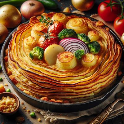 Image of Scalloped Potatoes and Vegetables