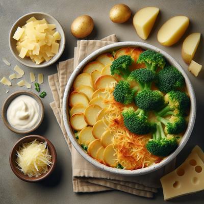 Image of Scalloped Potatoes Broccoli