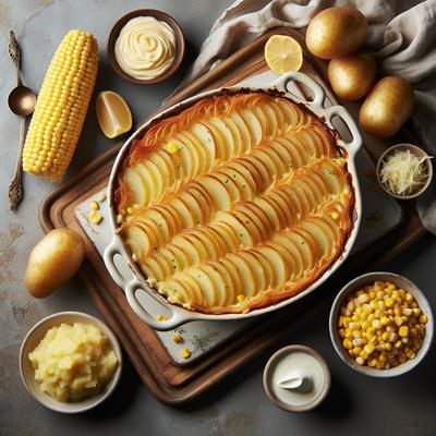 Image of Scalloped Potatoes Corn Casserole
