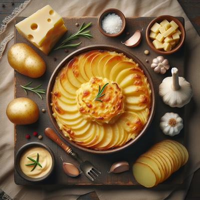 Image of Scalloped Potatoes with Cheese Gratin Dauphinois
