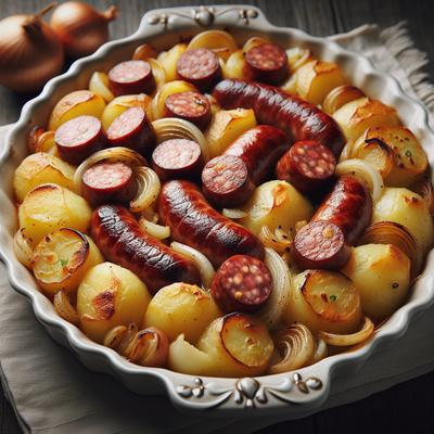 Image of Scalloped Sausage and Potatoes