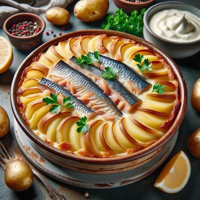 Image of Scalloped Smoked Fish Pie