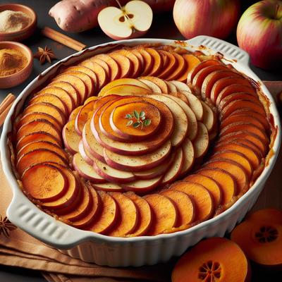 Image of Scalloped Sweet Potatoes and Apples