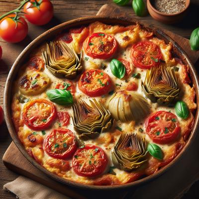 Image of Scalloped Tomatoes and Artichokes