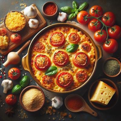 Image of Scalloped Tomatoes Au Gratin