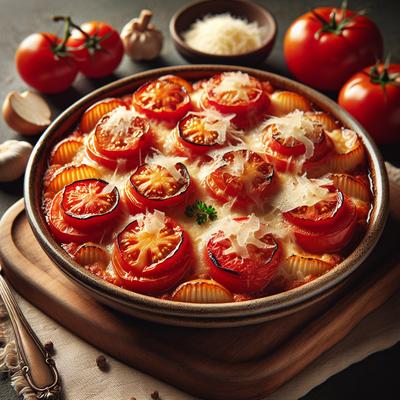Image of Scalloped Tomatoes with Parmesan