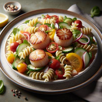 Image of Scallops and Pasta Salad