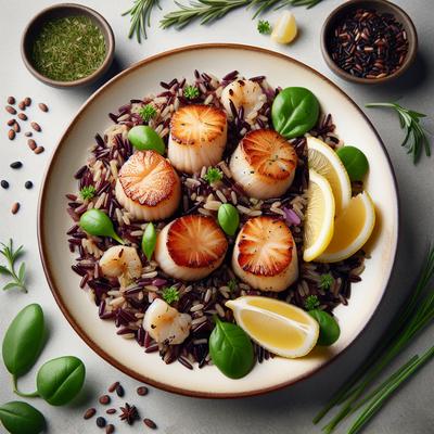 Image of Scallops and Wild Rice