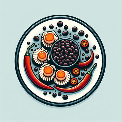 Image of Scallops Black Beans and Chilli